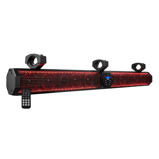 DS18 37" Marine Amplified Sound Bar w/Bluetooth 1200W w/10 Speaker System  RGB LED [SB37BTXRGB]