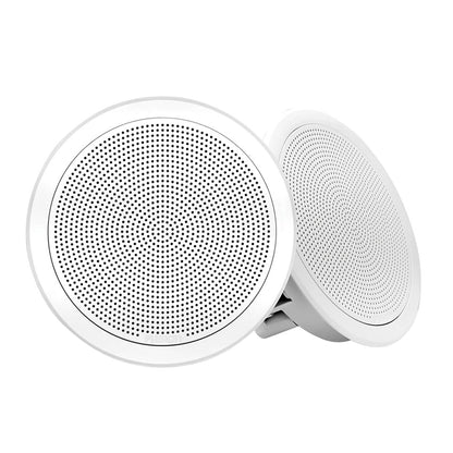 Fusion FM-F65RW FM Series 6.5" Flush Mount Round Marine Speakers - White Grill - 120W [010-02299-00]