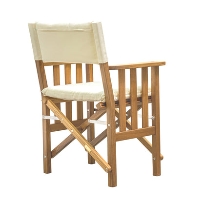 Whitecap Directors Chair II w/Cream Cushion - Teak [61053]